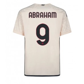 Lacne Muži Futbalové dres AS Roma Tammy Abraham #9 2023-24 Krátky Rukáv - Preč